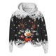 thumbnail image 4 of WILLBEST Sudadera Deportiva para Mujer, Estilo Casual, con Estampado Navideño de Ciervos con Cabeza Grande y Copos de Nieve, Cuello Redondo, Manga Larga y Capucha Ligera Chica​​, 4 of 4
