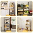 thumbnail image 3 of 4 Pack Wire Rack Covers, 24x12" Faux Wood Shelf, Waterproof Wood-Grain Wire Shelving Toppers for Kitchen & Closet Pantry, Wood Color, 3 of 8