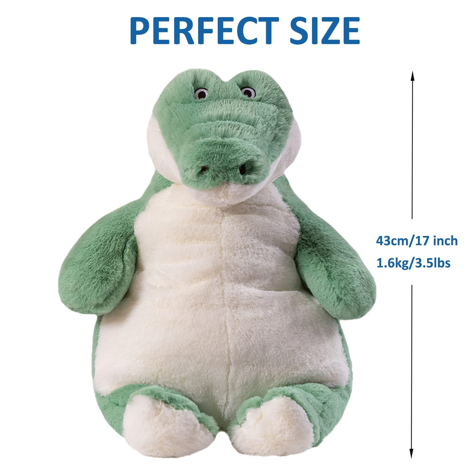 RUIG Alligator Weighted Stuffed Animals, 17" Weighted Crocodile Plush Toy Large Weighted Plush Animal Pillow Gifts for Boys and Girls,Weighted Stuffed Animals for Baby Girl Boy Adult Kid Gift