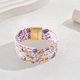 thumbnail image 1 of Decoraciones para el Día de los Caídos, decoraciones para el 4 de julio, pulsera de cuero con cierre magnético y bandera del Día de la Independencia, pulsera de cuero con cuentas, pulsera de tubo de l, 1 of 6