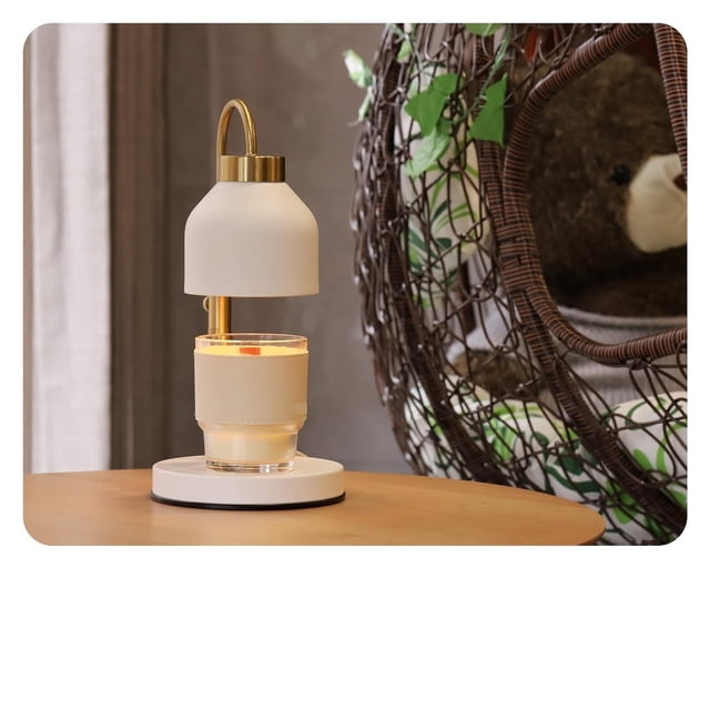 Candle Warmer Lamp, 2 Bulbs,Timer and Dimmer,Compatible with Large Candle Jars ,Fast Heating