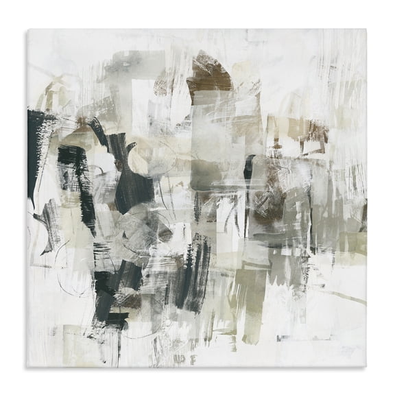 Stupell Industries Contemporary Streaked Paint Strokes Canvas Art, 17 x 17, by June Erica Vess