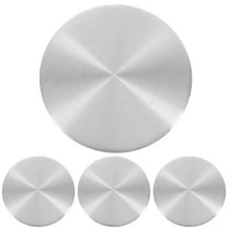 HONITANO 4Pcs Car Wheel Hub Caps Silver Aluminum for Car Modification Wheel Covers 1.77In