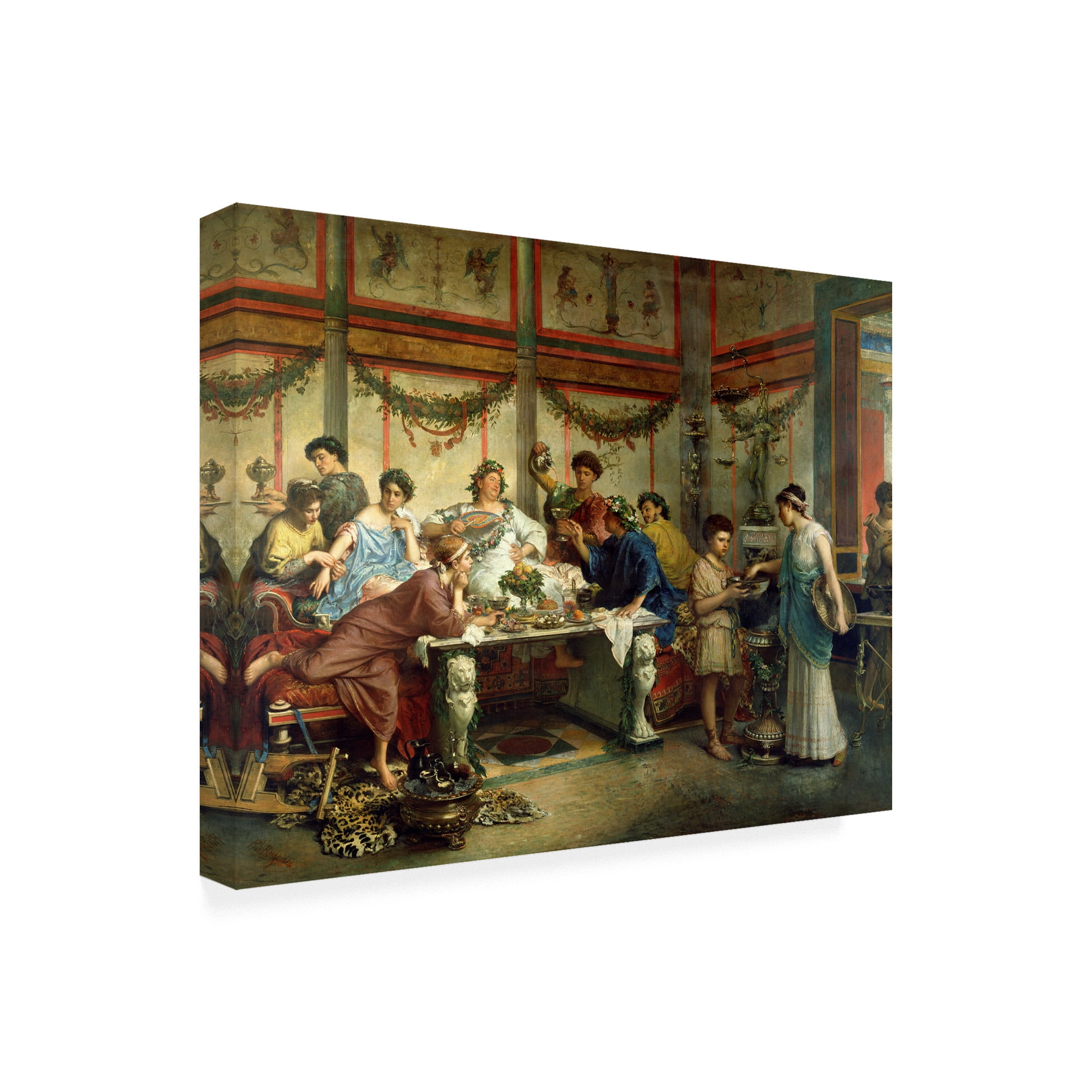 Bompiani 'A Roman feast' Canvas Art