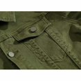 thumbnail image 5 of Nueva chaqueta vaquera de moda para hombre, chaqueta vaquera blanca de vaquero, chaqueta vaquera ceñida informal para hombre, abrigo de algodón, prendas de vestir, ropa masculina brillar Electrónica, 5 of 5
