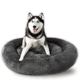thumbnail image 1 of Camita Bienestar Cama Redonda Antiestrés para Perros Doble Vista Memory Foam Jumbo 110cm Gris, 1 of 2
