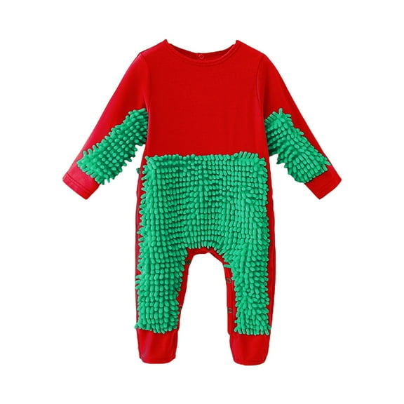 XYIJANI Clearance Baby Boy Sleepers Baby Girls Boys Long Sleeved Crawl Jumpsuit Newborn Bag Hand Bag Feet Soiled Mop Suit for 0 To 24 Years Baby Girl Clothes 3-6 Months (Green,73)