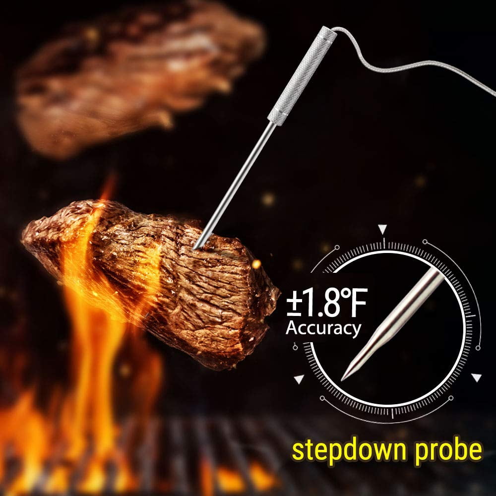 ThermoPro TP08 Wireless Remote Kitchen Cooking Meat Thermometer - Dual Probe  for BBQ Smoker Grill Oven - Monitors Food from 300 Feet Away 