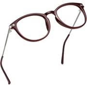LifeArt Blue Light Blocking Glasses, Anti Eyestrain, Computer Reading Glasses, Gaming Glasses, TV Glasses for Women Men, Anti Glare (Red, +2.00 Magnification)