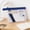 Blue, variant on Thickened Clear Handbag, Smooth Zipper Portable Handle, for Home Office Document Organization, 1 Piece