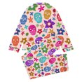 thumbnail image 4 of Gunia Little Girl Halloween Pajamas 2 Piece Button Up Long Sleeve Tops Pants Nightwear Outfit For Toddler Kids Pjs Loungewear Pink 5-6 Years, 4 of 4