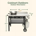 thumbnail image 3 of Cuisinart Outdoor Wok Station with 14” Carbon Steel Pan, 50,000 BTU Wok Burner, Prep Table, 3 of 13