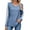 Blue, variant on UVN Long Sleeve Shirts for Women Fall V Neck Lace Blouses Casual Dressy Tunic Pullover Sweaters Tops
