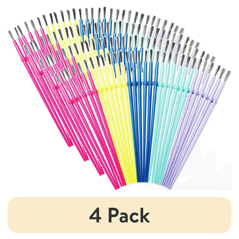 Hello Hobby Round Synthetic Bristle Art Brushes, 120-Pack photo 1