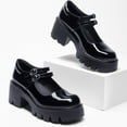 thumbnail image 3 of BURUDANI Chic High Heel Platform Mary Janes with Double Straps, Round Toe, Padded Collar, 3 of 6