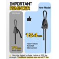 thumbnail image 3 of Cuerda elástica tipo bungee de 8 piezas LuckyStraps de 48" ajustable con ganchos negros, 3 of 7
