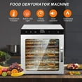 thumbnail image 3 of 800W LED Commercial Drier, 10/12 Layer Food-Dehydrator Machine, Stainless-Steel Home Veggie Beef Dryer, Food Processer, Food-Dryer for Fruit-Mushroom-Meat-Jerky-Herb,12layer-220V, 3 of 9