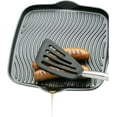 thumbnail image 3 of Poêle-gril Carrée Antiadhésive en Aluminium Moulé sous Pression avec Poignée Pliable, 3 of 4