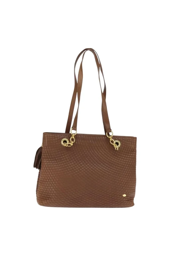 Pre-Owned Bally Vintage Leather Brown Leather Tote Bag Bag