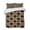 Orange, Brown, Black, Tan, variant on Quilts Full Size Bedding Set, Grey Geometric Lightweight Quilted Comforter, Black White Boho Soft Reversible Bedspread Coverlet with Pillow Covers for All Season, 78" x 90"