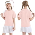 thumbnail image 6 of Boy's Girls 50+ Rash Guard Swim Shirts Kids Teens Short Sleeve T Shirt Fishing Surfing Water Beach Tops Running Workout Gym Active Tee Shirt, 6 of 9