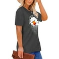 thumbnail image 3 of XCHQRTI Daisy T Shirts Women Plus Size Graphic Tshirts Casual Short Sleeve Oversized Tee, 3 of 7