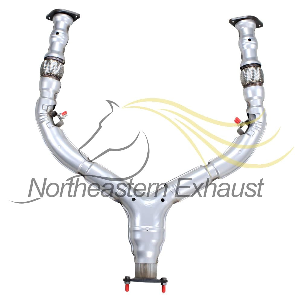 Stainless Steel Exhaust Front Flex Y Pipe Fits 2013 Infiniti EX37 3.7L & 2008-2012 EX35 3.5L - Direct Fit (RWD Models Only)