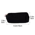thumbnail image 3 of Hyknon Pencil Pouch Bag, Large Capacity Zipper Pen Case, Soft Solid Color Minimalist Pen Box, Portable Stationery Storage Bag for Adult, Multi-Functional Makeup Bag for Daily Campus Office, Black, 3 of 7