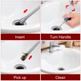 thumbnail image 5 of Drain Augers 1.8m Stainless Steel Drain Clog Remover Tool, Blue, 5 of 6
