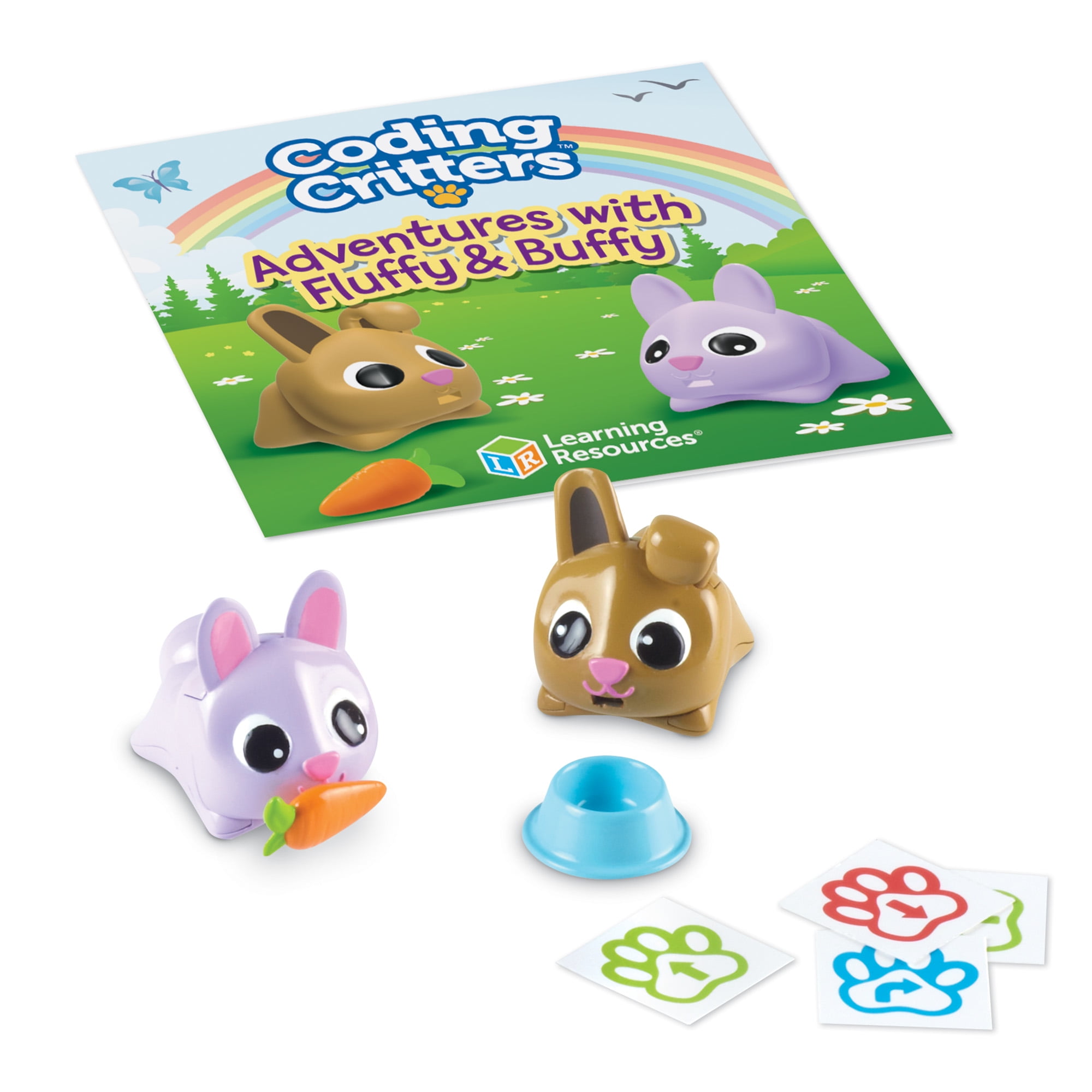 Learning Resources Coding Critters Pair a Pets Bunnies Fluffy & Buffy, Early STEM Coding Toy, Easter Gift for Kids, Ages 4+