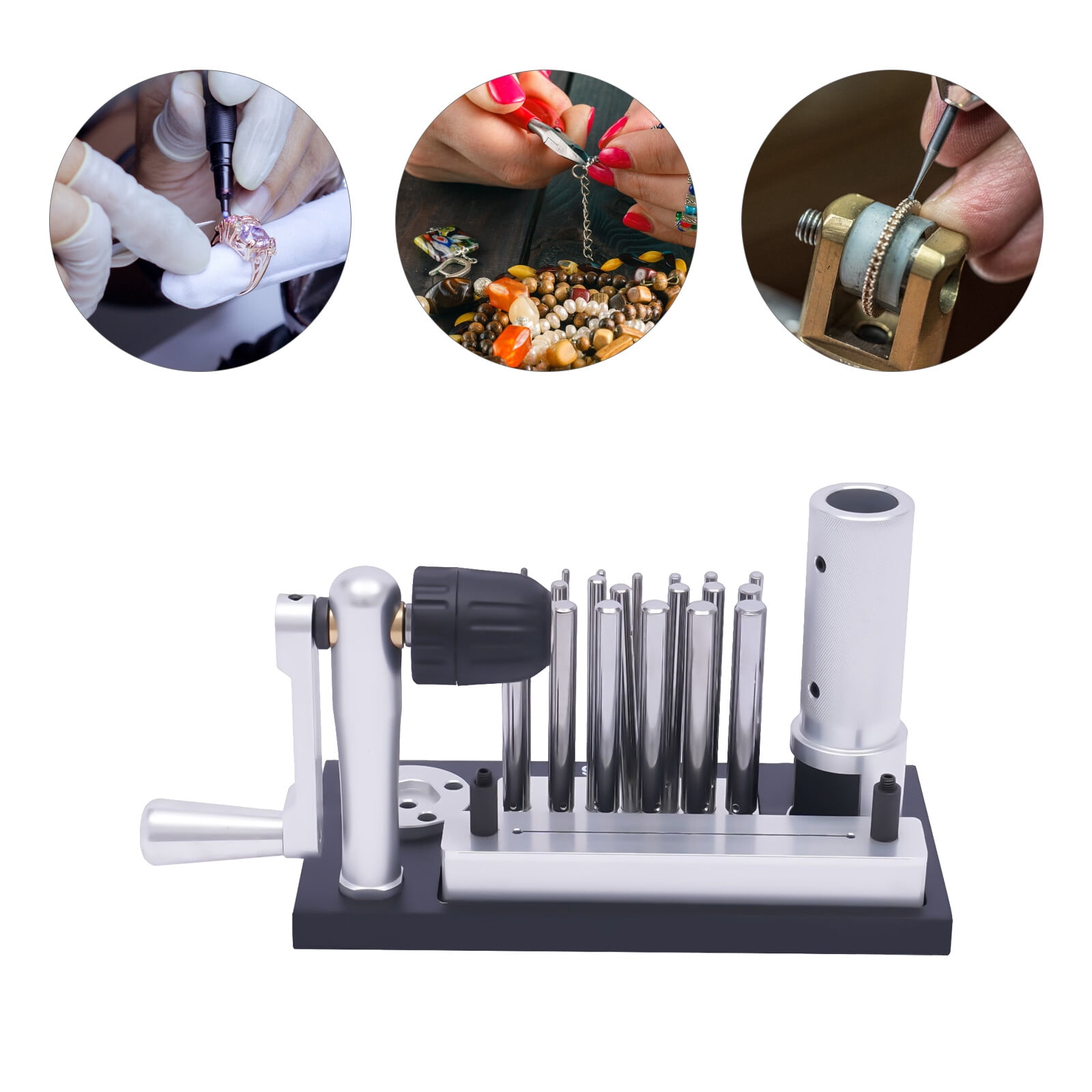9.25*4.72*5.91 Modern Manual Jump Ring Maker Machine Jewelry Coil Wire Cutter Machine Kit 2.5 -12mm