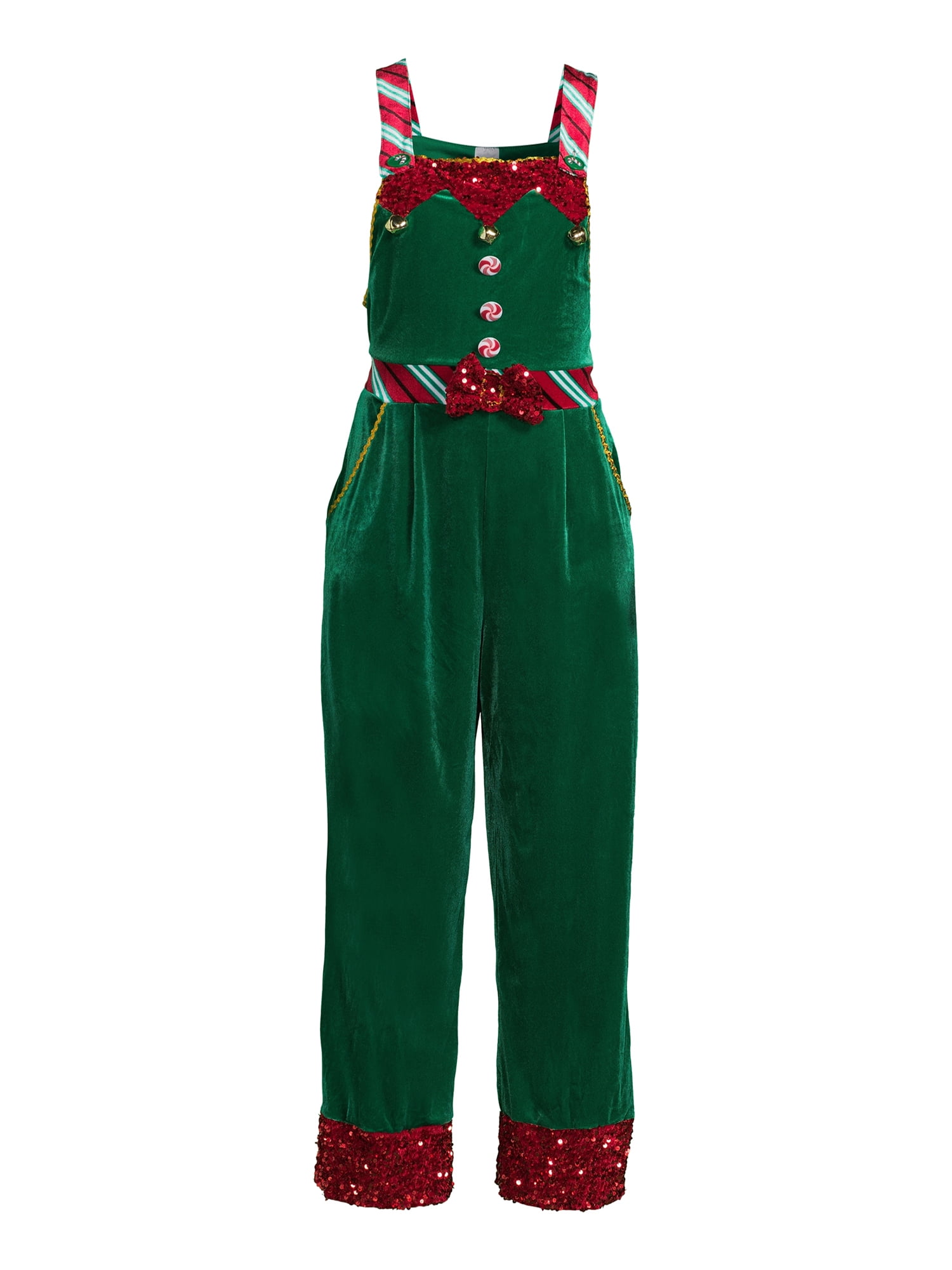 No Boundaries Junior's Christmas Jumpsuit - Walmart.com