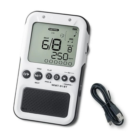 Portable Electronic Metronome Tuner Adjustable Beat Metronome for Music Training