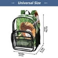 thumbnail image 2 of ALAZA Clear Backpack Baseball on Grass PVC Transparent BookBag, 2 of 7