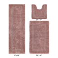 thumbnail image 2 of Better Trends 3 Piece Bathroom Rugs Set 100% Cotton Soft Bath Rug Water Absorbent, Reversible, Machine Washable for Bathroom Decor Toilet Base Contour, Luxury Runner Mat Pink Lux Collection, 2 of 4