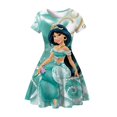 thumbnail image 1 of Summer Girls Dress, 3D Print Dress, Aladdin Princess Dress-sebneei, 1 of 3
