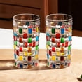 thumbnail image 1 of Vaso de whisky de cristal colorido | Diseño tridimensional pintado a mano | Cristal espesado sin plomo | Vibrante Multicolor | Vaso de licores de cóctel | 1 Pieza | Artículos de bar para el hogar, 1 of 5