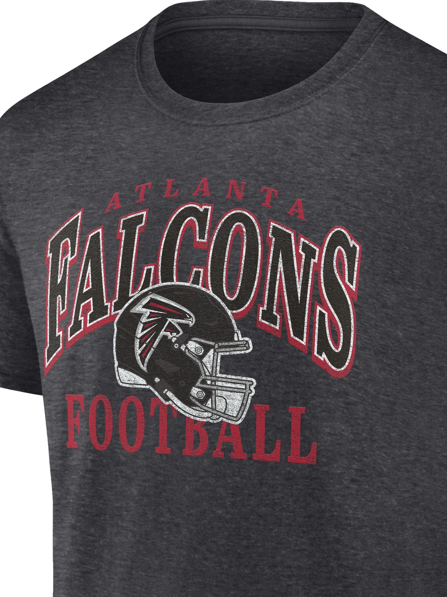 NFL Atlanta Falcons Men's Cotton Charcoal Heather Short Sleeve T-Shirt