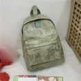 thumbnail image 1 of Fashion Ladies Trend Wild Color Zipper Large Capacity Backpack Student Bag, 1 of 6