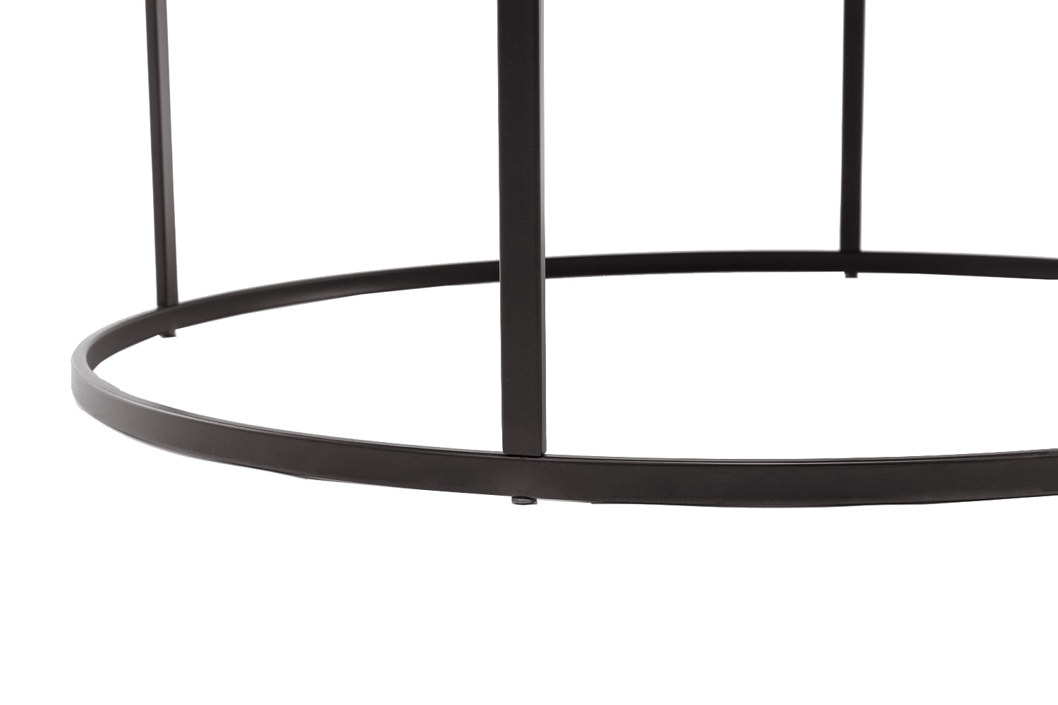 Boraam Robertson 37.5in. Round Metal 16.5in H Coffee Table - Dark Brown Finish