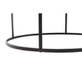 thumbnail image 5 of Boraam Robertson 37.5in. Round Metal 16.5in H Coffee Table - Dark Brown Finish, 5 of 7