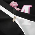 thumbnail image 4 of Erosebridal Bowknot Initial Alphabet M Twin Bedding,Dreamy Princess Bowtie Kids Duvet Cover Set For Girls,Reversible Black 2pcs,No Comforter, 4 of 6