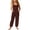 Brown, variant on Teen Girl Jumpsuit Wide Leg Jumpsuit Baggy Overalls Kids Casual Sleeveless Romper Clothes for 13-14 Years Old Girl