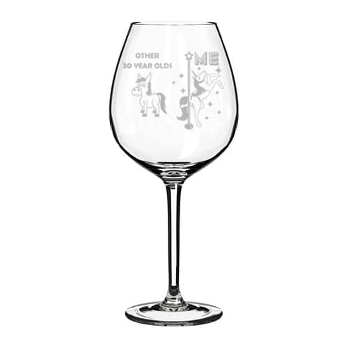 Wine Glass Goblet 30 Year Old Superstar Unicorn Funny 30th Birthday (20 oz Jumbo) Wine Glass Goblet 30 Year Old Superstar Unicorn Funny 30th Birthday (20 oz Jumbo)