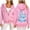 Pink, variant on Trendfront Womens Ocean Graphic Zip Up Hoodies Drawstring Hood Long Sleeve Surfboard Back Print Side Pockets Casual Sweatshirts