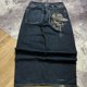 thumbnail image 4 of Pantalones vaqueros holgados informales con bordado de calavera americana para mujer Y2K Street Harajuku Vintage gótico de cintura alta Joker pantalones de pierna ancha, 4 of 5