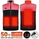 thumbnail image 1 of Chaleco Hetaed de 9 áreas, ropa de abrigo para hombres y mujeres, chaleco de autocalentamiento Usb, chaleco cálido para esquí, chaqueta térmica, ropa de caza para invierno Kuyhfg Bienvenido a Kuyhfg, 1 of 5