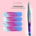 thumbnail image 3 of LLBA Lash Tweezer Professional Volume False Lash Application Tool | Multi Shapes & Purposes Tweezers | Non-Slip Grip Tweezers for Volume, Isolation & Classic Lashes (Galaxy, Move It Classic), 3 of 7