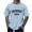 Light Blue, variant on Zylanna Men's T-Shirts Tee, Short Sleeve Crew Neck Los Angeles Print Summer Fashion Tops for Mens Wine