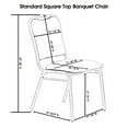 thumbnail image 5 of Your Chair Covers - Square Top Stretch Spandex Banquet Chair Cover Black, 5 of 5